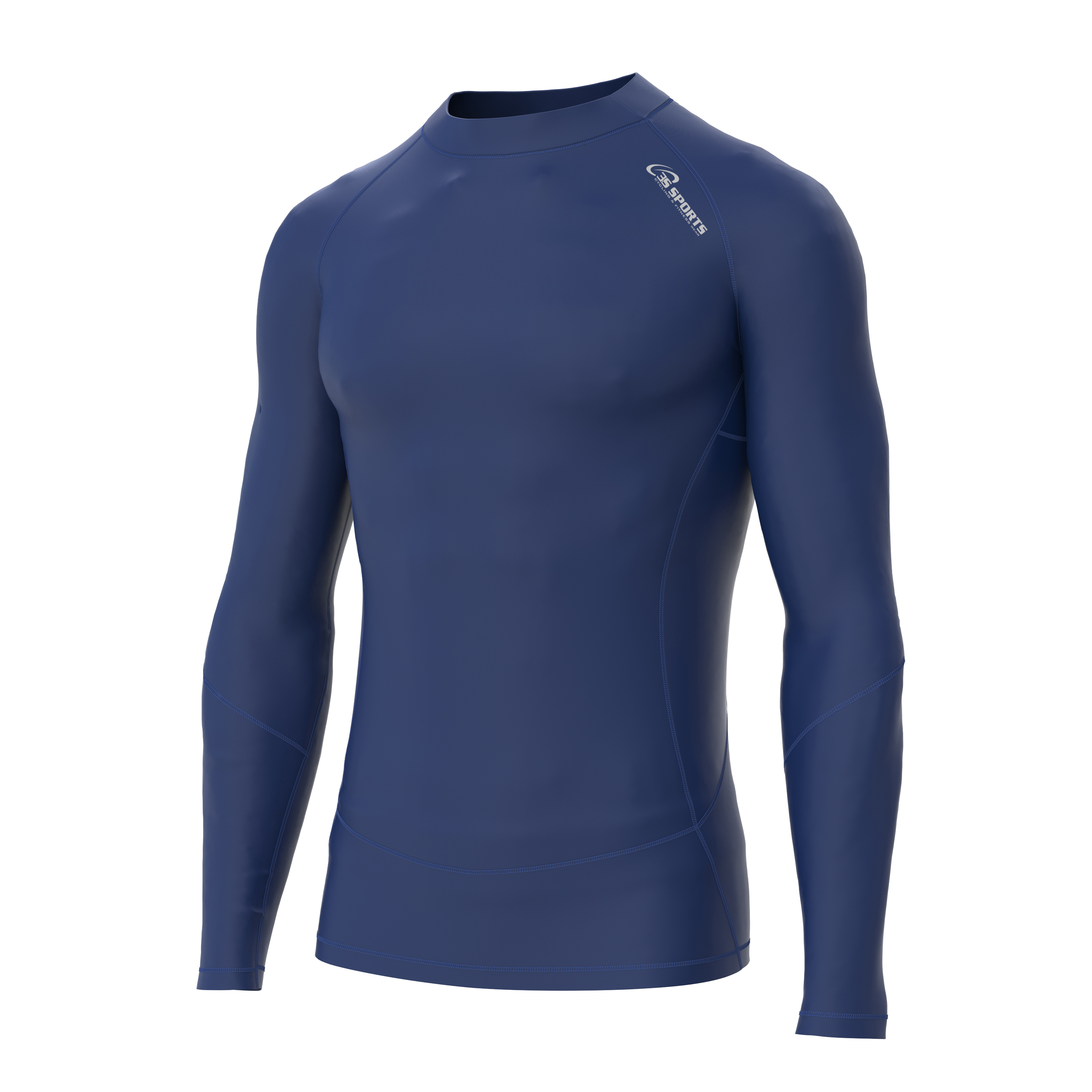 Gym Fitness Compression Wear #navy shirt_02